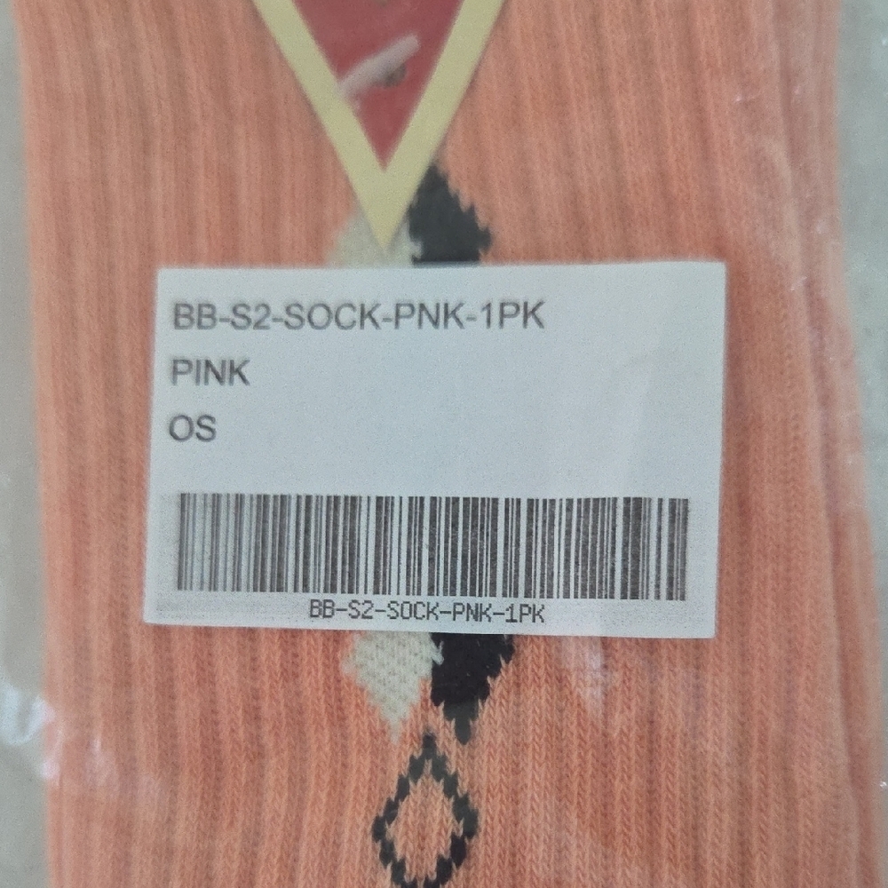 Bogey Boys Macklemore Pink Athletic Socks - Picture 6 of 6